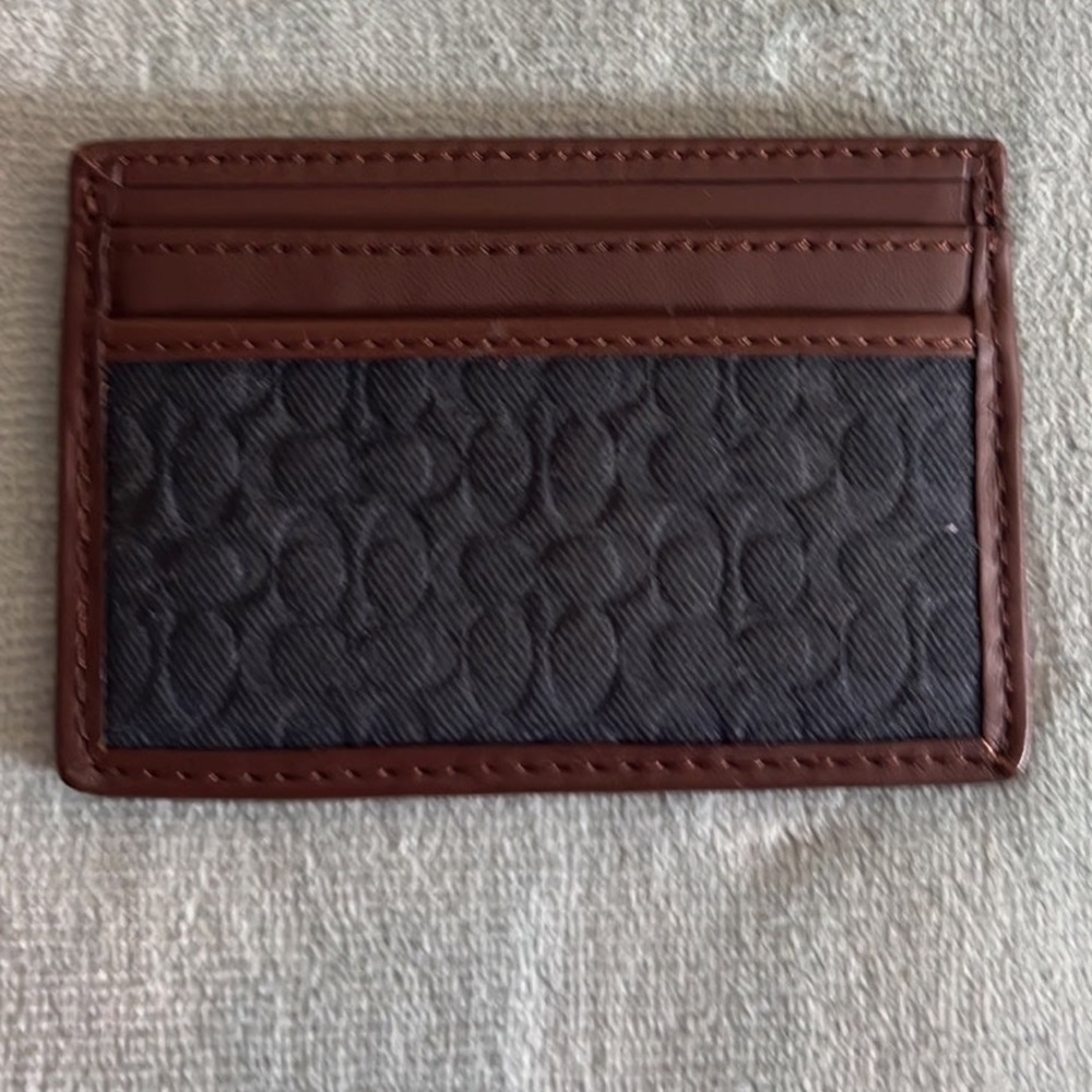 COACH 🤎🖤 card case unisex like new condition